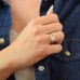 Λευκόχρυσο μονόπετρο δαχτυλίδι Κ18 με lab grown diamond
